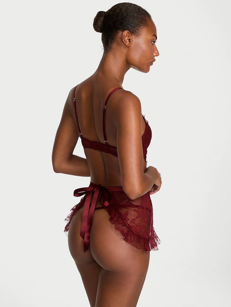 Very Sexy Fartuszek i stringi Wicked Rose Lace