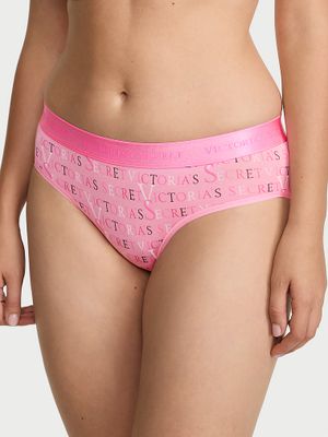 Cotton Majtki bawełniane z logo w talii Hiphugger