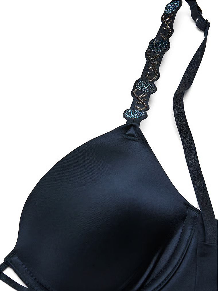 Very Sexy Biustonosz lekko usztywniany z błyszczącymi ramiączkami Electric Orchid Shine Strap
