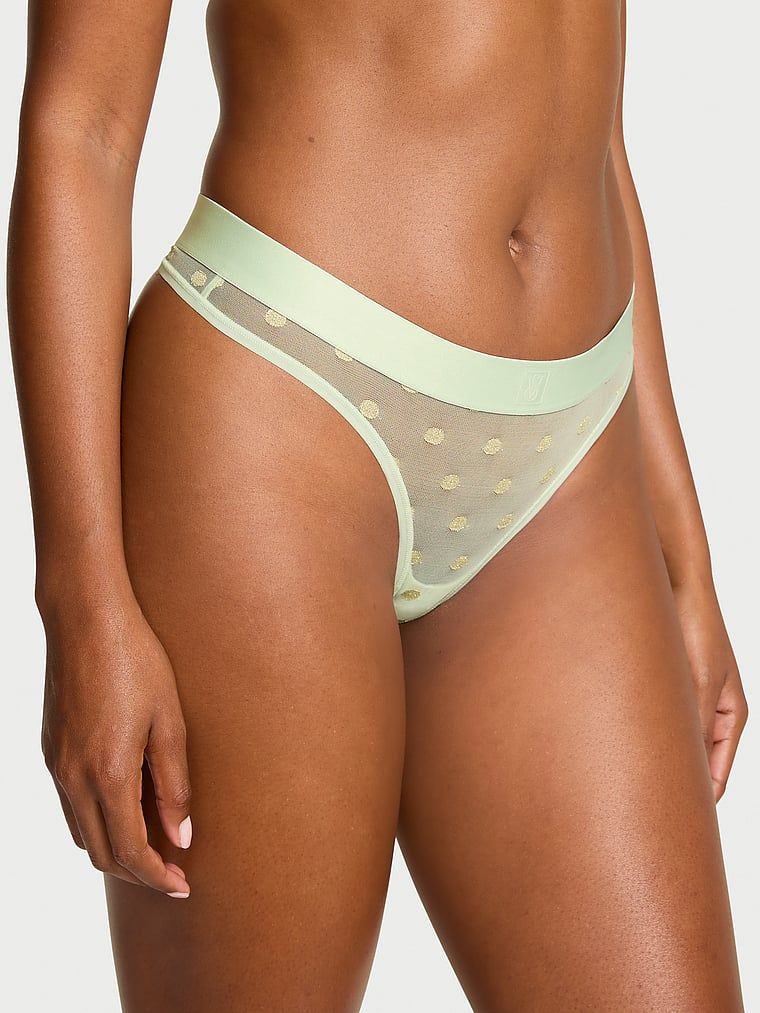 Cotton Stringi z siateczki Sheer Heritage Shimmer