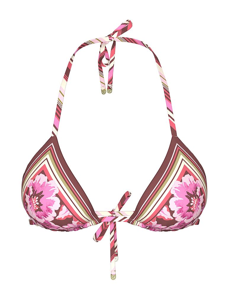 Góra od bikini Boho Beach. Produkt ma wzór kwiatowy i pochodzi z kolekcji Victoria's Secret Swim. 