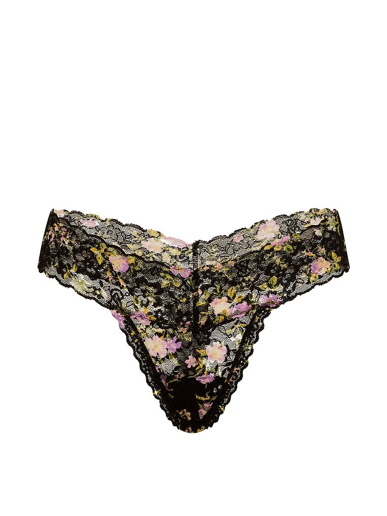 Stringi koronkowe Lace. Produkt ma kolor kwiatowy i pochodzi z kolekcji Lacie. 