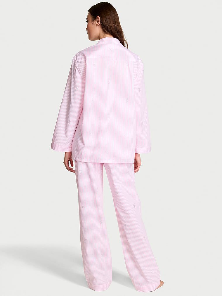 Piżama bawełniana Heritage Shine. Produkt jest wzorzysty i pochodzi z kolekcji Victoria's Secret. 
