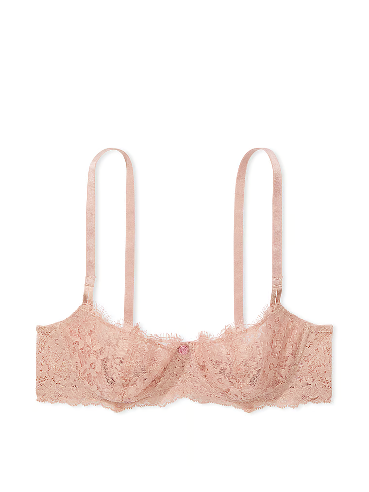 Biustonosz nieusztywniany balkonetka Wicked Lace Balconette. Produkt ma kolor beżowy i pochodzi z kolekcji Dream Angels. 