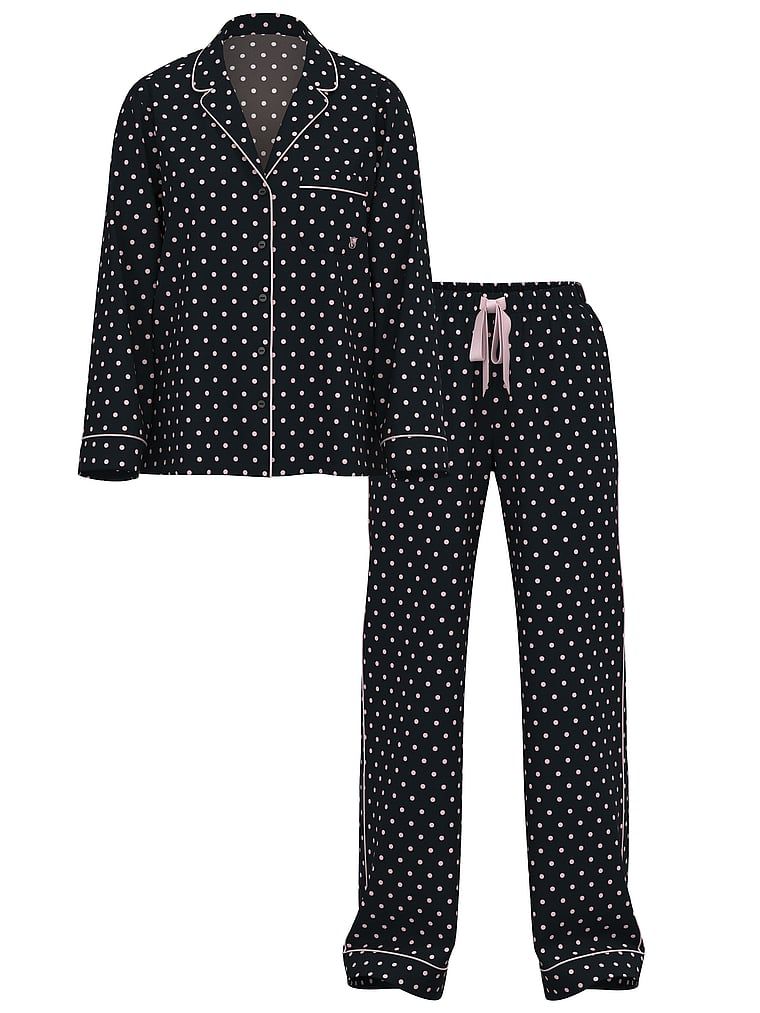 Flanelowa piżama z długimi spodniami. Produkt jest wzorzysty i pochodzi z kolekcji Victoria's Secret. 