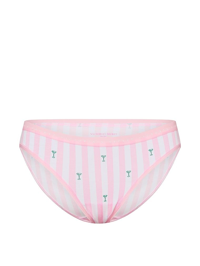 Majtki bawełniane Bikini. Produkt ma kolor wzorzysty i pochodzi z kolekcji Victoria's Secret. 