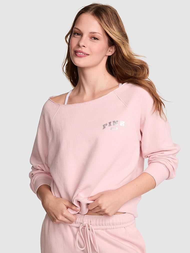 Bluza Ivy Fleece z odkrytymi ramionami