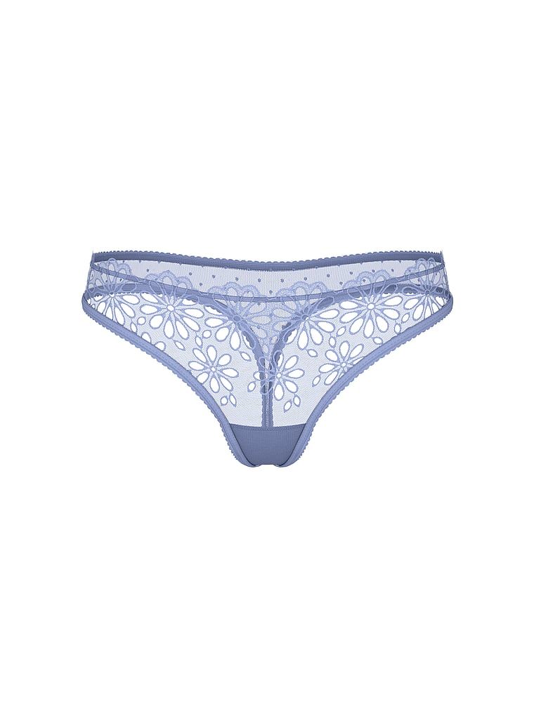 Stringi z siateczki Eyelet Mesh. Produkt ma kolor niebieski i pochodzi z kolekcji Lacie. 