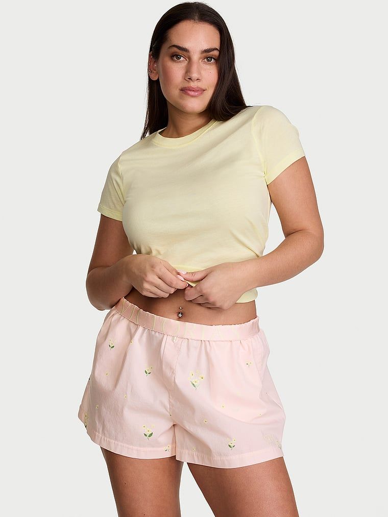 Victoria's Secret Szorty od piżamy bawełniane Mix & Match Heritage