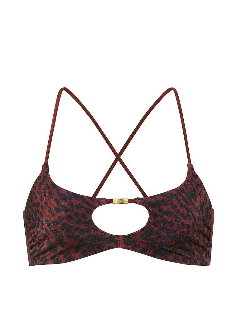 Góra od bikini dwustronna Cut-Out Rings. Produkt jest wzorzysty i pochodzi z kolekcji Victoria's Secret Swim. 