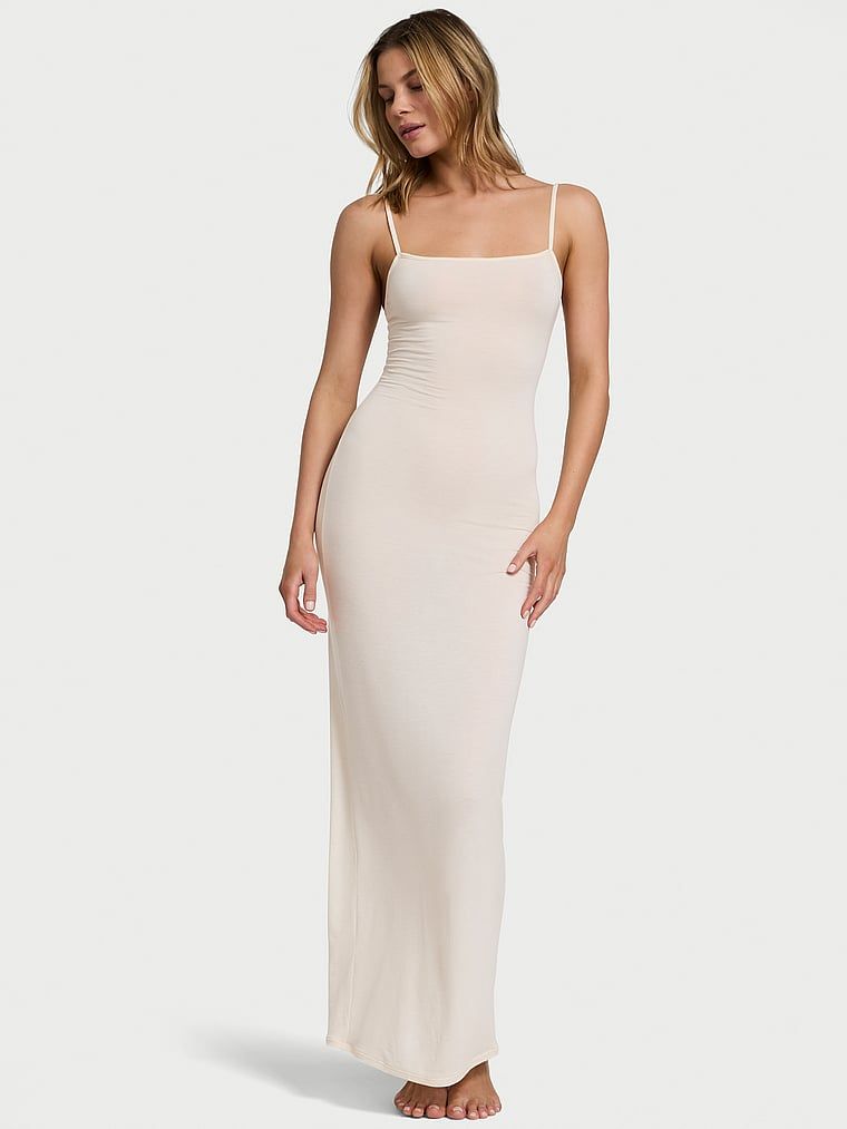 Victoria's Secret Koszula nocna maxi z modalu i kaszmiru Luxe Cashmere
