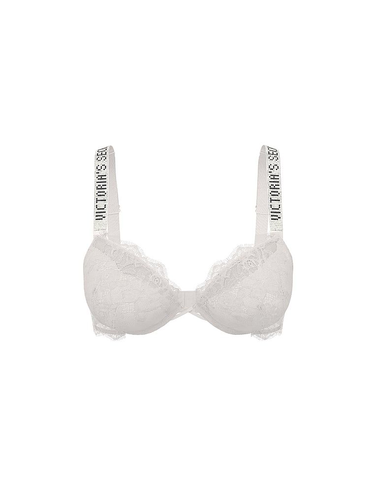 Very Sexy Biustonosz push-up koronkowy powiększający o 2 rozmiary Bombshell Shine Strap