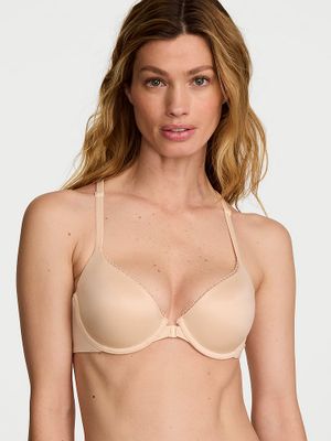 Body by Victoria Biustonosz lekko uszytywniany zapinany z przodu z koronką na plecach Racerback Demi