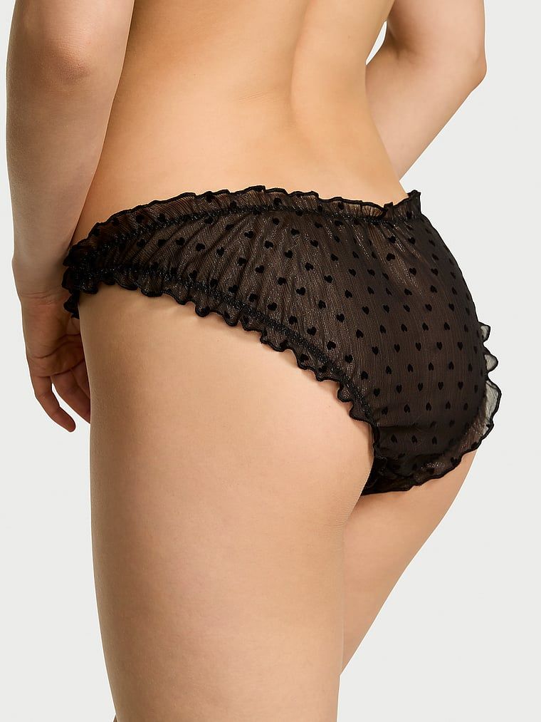 Majtki z szyfonu z falbankami Heart Bikini. Produkt jest wzorzysty i pochodzi z kolekcji Dream Angels. 