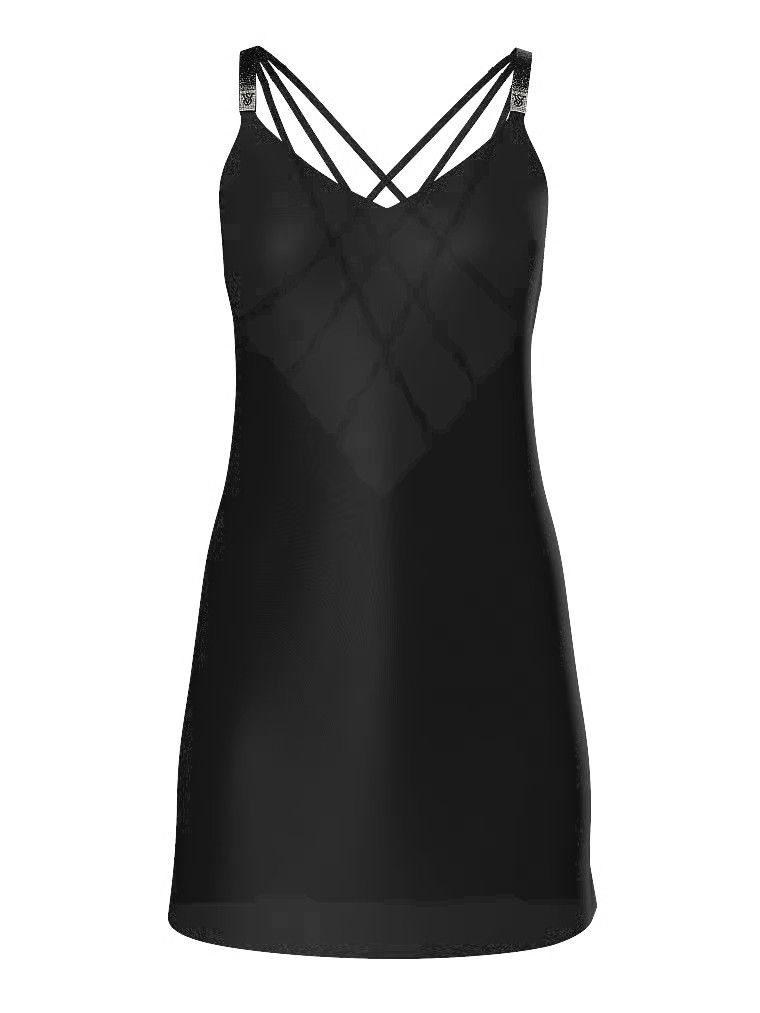 Victoria's Secret Satynowa koszulka nocna z błyszczącymi ramiączkami Shine Strap Satin Slip