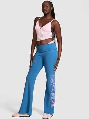 Legginsy dzwony z wywijanym pasem All-Day Cotton