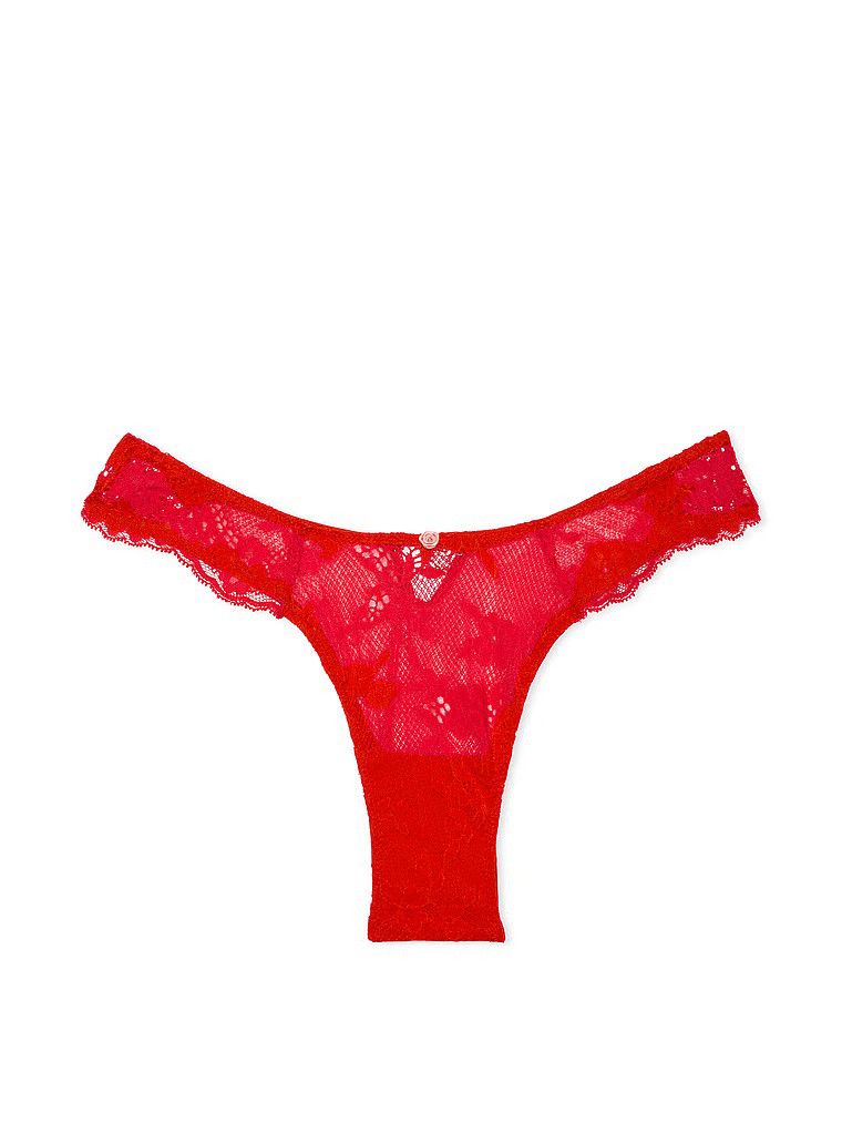 Majtki brazyliany koronkowe Twinkle Bow Brazilian. Produkt ma kolor czerwony i pochodzi z kolekcji Dream Angels. 