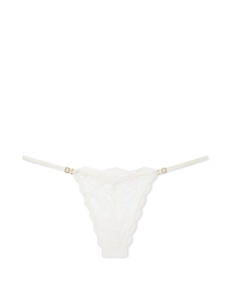Dream Angels Stringi koronkowe z regulowanymi paskami Lace V-String