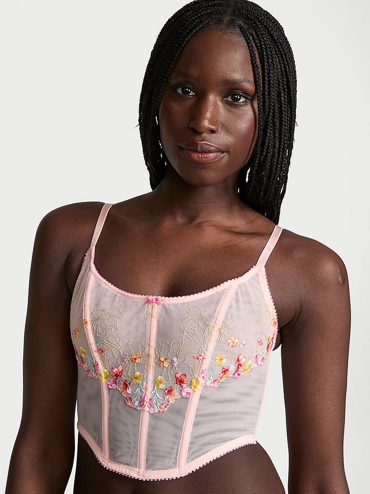 Dream Angels Top grosetowy Bloom Embroidery