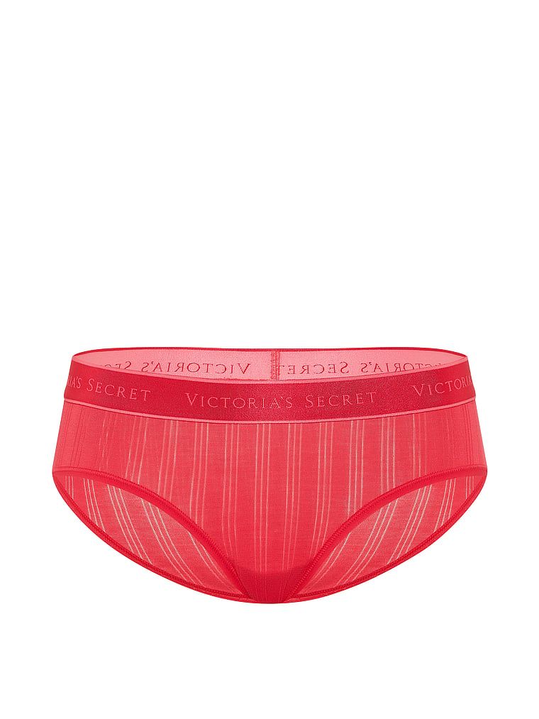 Majtki z modalu Ultra-Fine Logo Hiphugger. Produkt ma kolor czerwony i pochodzi z kolekcji Cotton. 