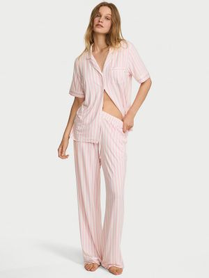 Victoria's Secret Piżama z modalu z krótkimi rękawami i długimi spodniami SoSoft