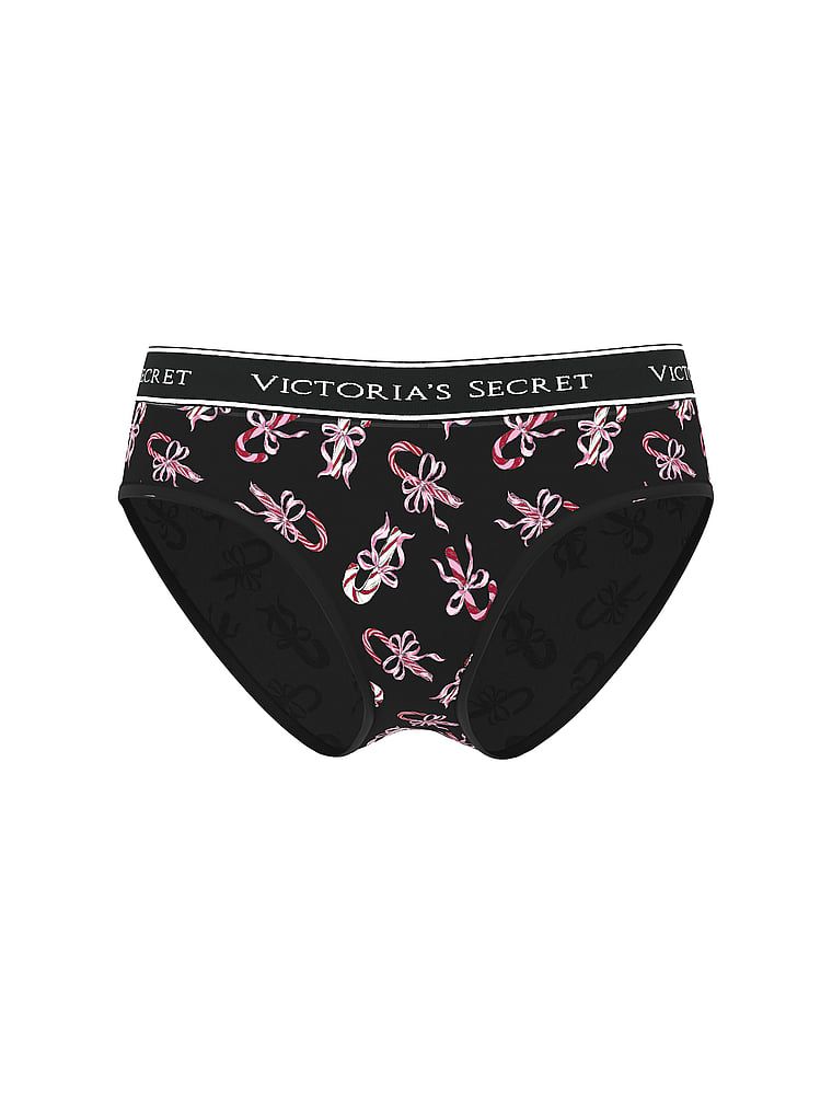 Majtki bawełniane z logo w talii Hiphugger. Produkt jest wzorzysty i pochodzi z kolekcji Cotton. 