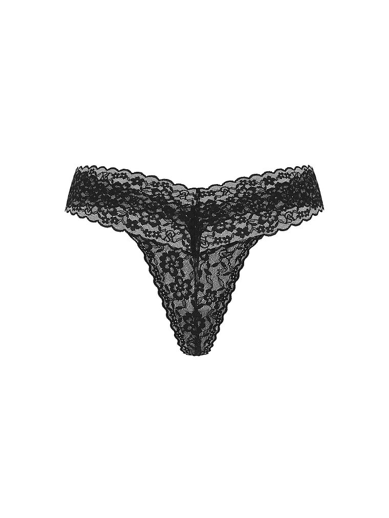 Stringi koronkowe z cekinami Lacie Sparkle. Produkt ma kolor czarny i pochodzi z kolekcji Lacie. 