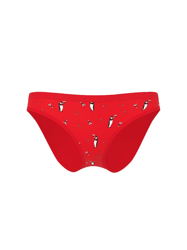 Majtki bawełniane Bikini. Produkt jest wzorzysty i pochodzi z kolekcji Victoria's Secret. 