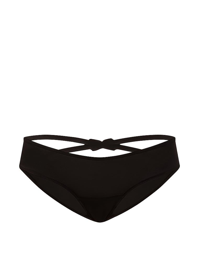 Majtki z wyjątkowym tyłem Shine Bow Cheeky. Produkt ma kolor czarny i pochodzi z kolekcji Very Sexy. 