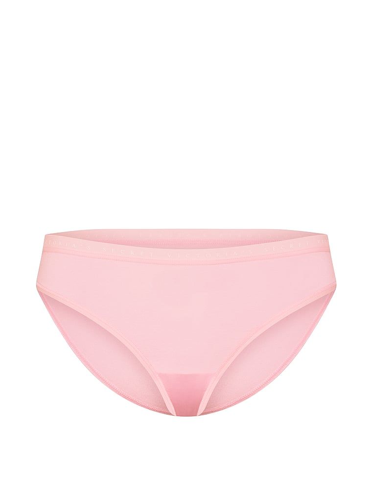 Majtki bawełniane Bikini. Produkt ma kolor różowy i pochodzi z kolekcji Victoria's Secret. 