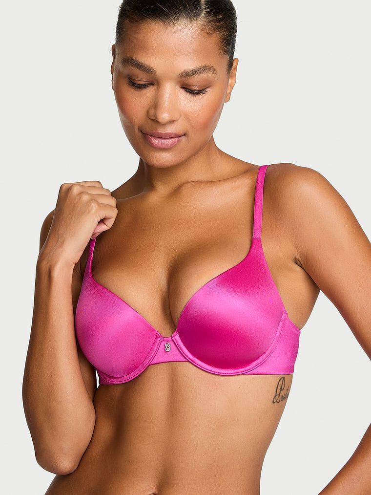 Body by Victoria Biustonosz push-up z połyskiem High-Shine Perfect Shape