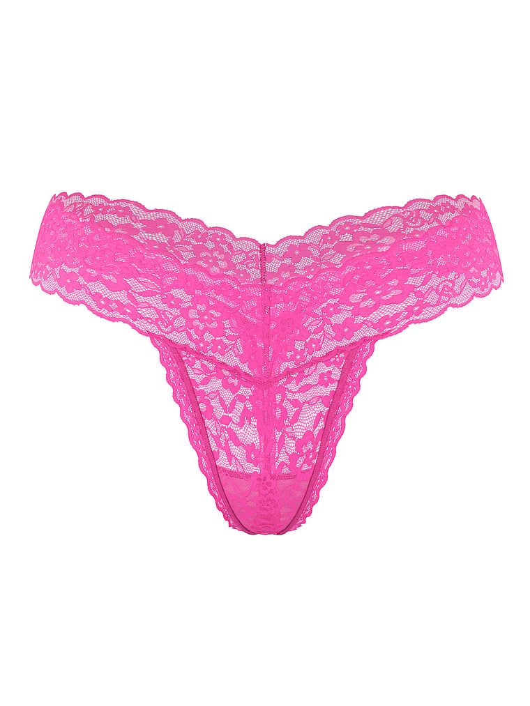 Stringi koronkowe Lace. Produkt ma kolor różowy i pochodzi z kolekcji Lacie. 