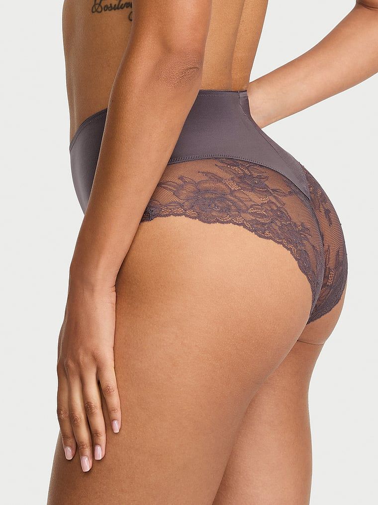 Very Sexy Majtki z wysokim stanem i koronką Smooth Lace-Trim