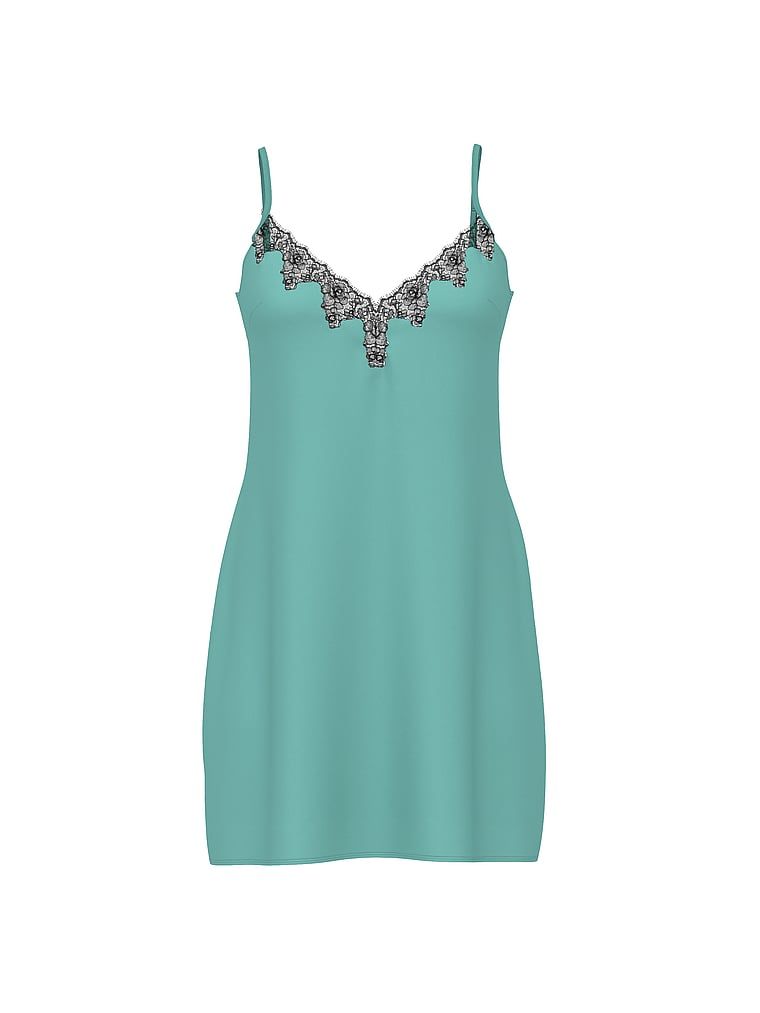 Victoria's Secret Koszulka nocna satynowa Satin and Rose Slip