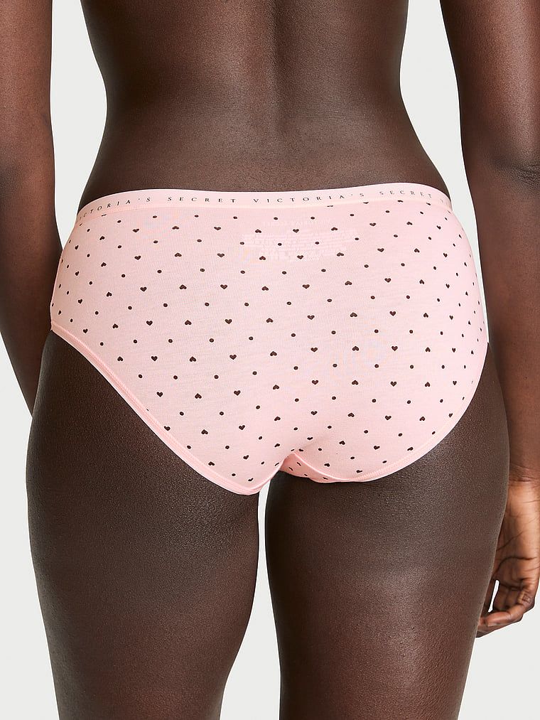 Majtki bawełniane Hiphugger. Produkt jest wzorzysty i pochodzi z kolekcji Victoria's Secret. 