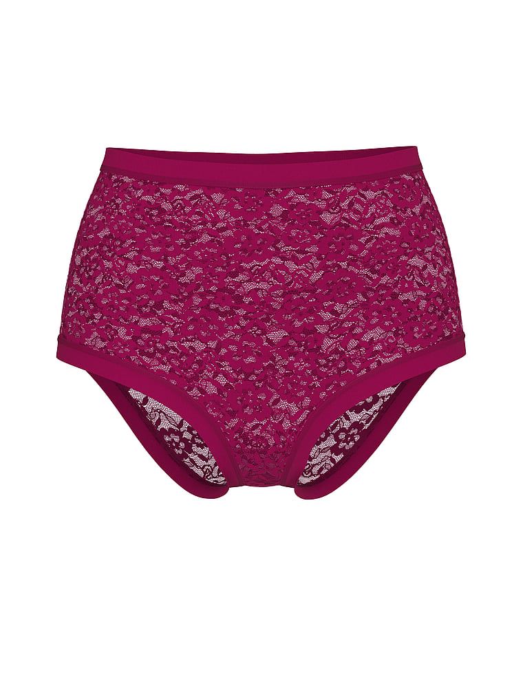 No-Show Majtki koronkowe figi z wysokim stanem No-Show