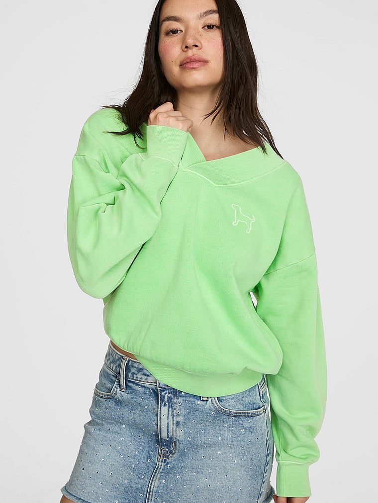 Bluza z dekoltem V Campus Fleece