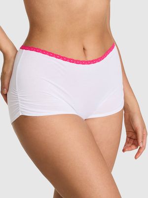 PINK Majtki bawełniane Boyshort