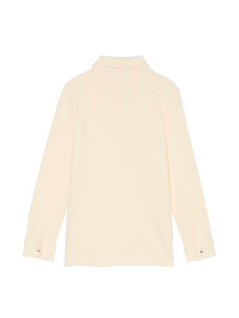 Koszula z modalu Brushed Shirt. Produkt ma kolor biały i pochodzi z kolekcji Victoria's Secret.