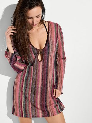Victoria's Secret Swim Sukienka mini na plażę Beachwear Shimmer Knit