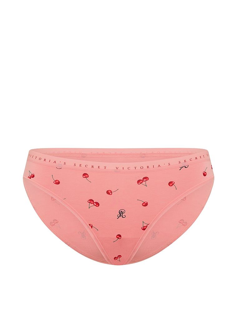 Majtki bawełniane Bikini. Produkt ma kolor wzorzysty i pochodzi z kolekcji Victoria's Secret. 