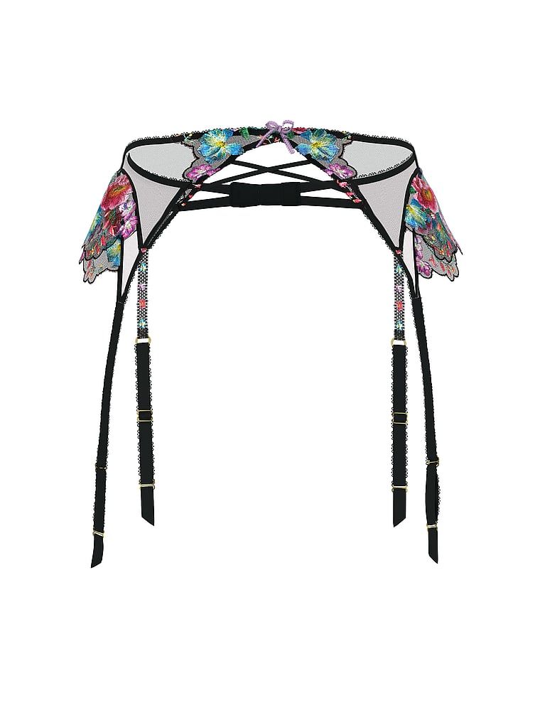Pas do pończoch Dark Blossom. Produkt jest wzorzysty i pochodzi z kolekcji Very Sexy. 