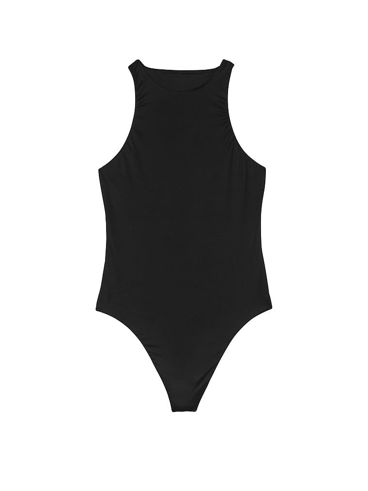 Body na grubszych ramiączkach FeatherSoft. Produkt ma kolor czarny i pochodzi z kolekcji Victoria's Secret. 
