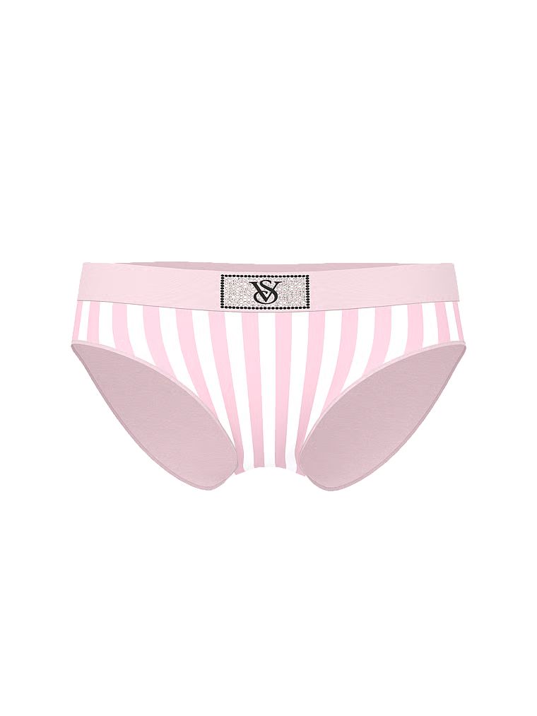 Majtki bawełniane z błyszczącym logo Shine Patch Hiphugger. Produkt jest wzorzysty i pochodzi z kolekcji Cotton. 