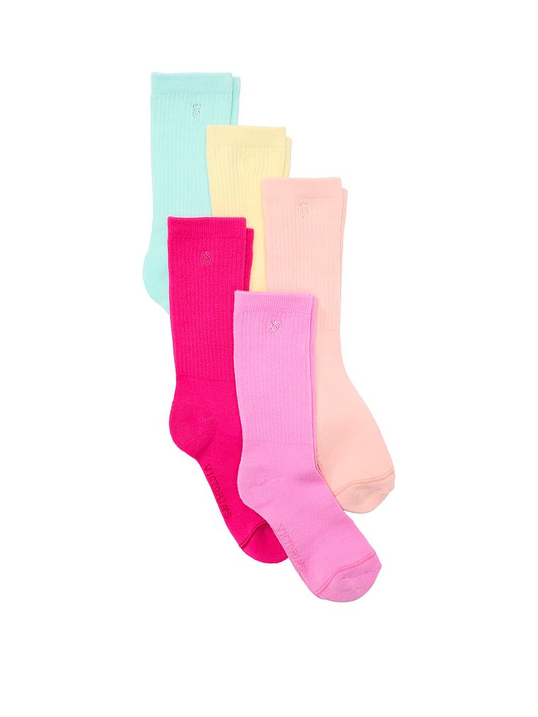 Zestaw skarpetek - 5 par. Produkt jest wzorzysty i pochodzi z kolekcji Victoria's Secret. 