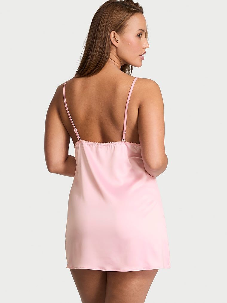 Victoria's Secret Koszulka nocna z koronką Tease Slip