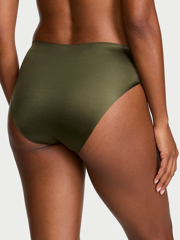 Majtki ze średnim stanem No-Show Bikini. Produkt ma kolor zielony i pochodzi z kolekcji No-Show. 