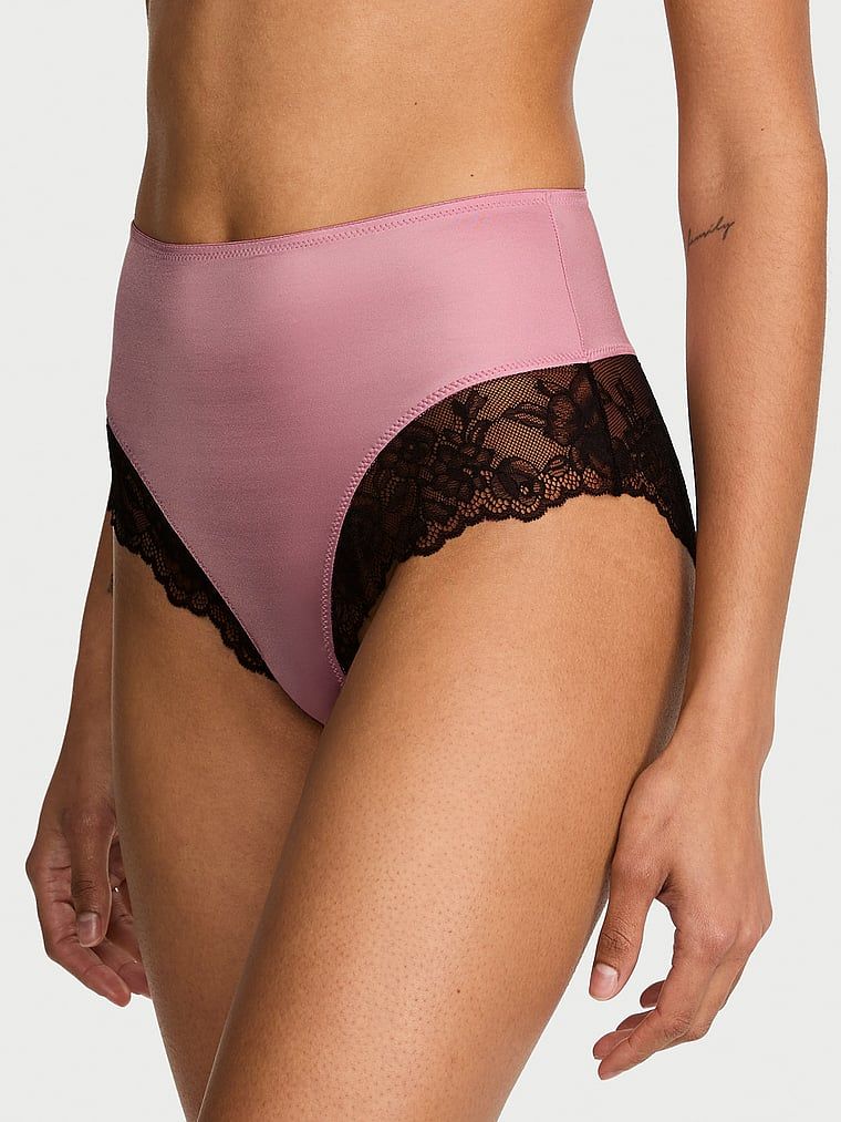 Very Sexy Majtki z wysokim stanem i koronką Smooth Lace-Trim
