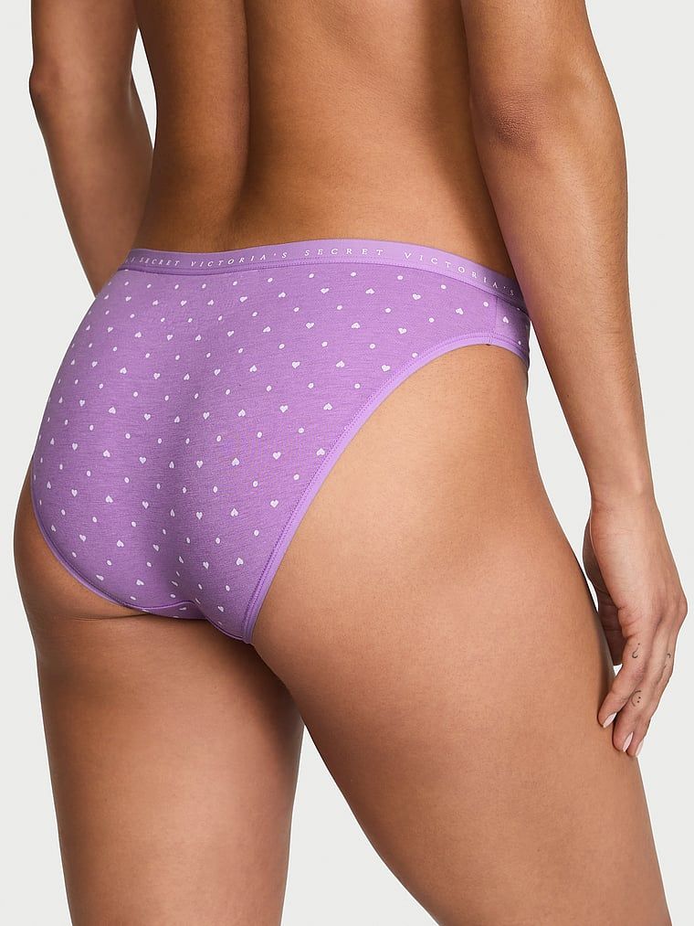 Majtki bawełniane Bikini. Produkt ma kolor wzorzysty i pochodzi z kolekcji Victoria's Secret. 