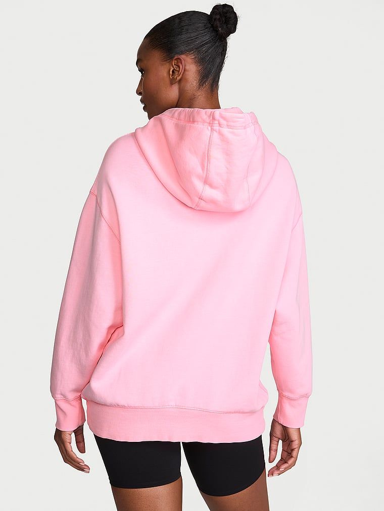 Bluza bawełniana z kapturem Iconic Fleece. Produkt ma kolor różowy i pochodzi z kolekcji Angel Essentials. 
